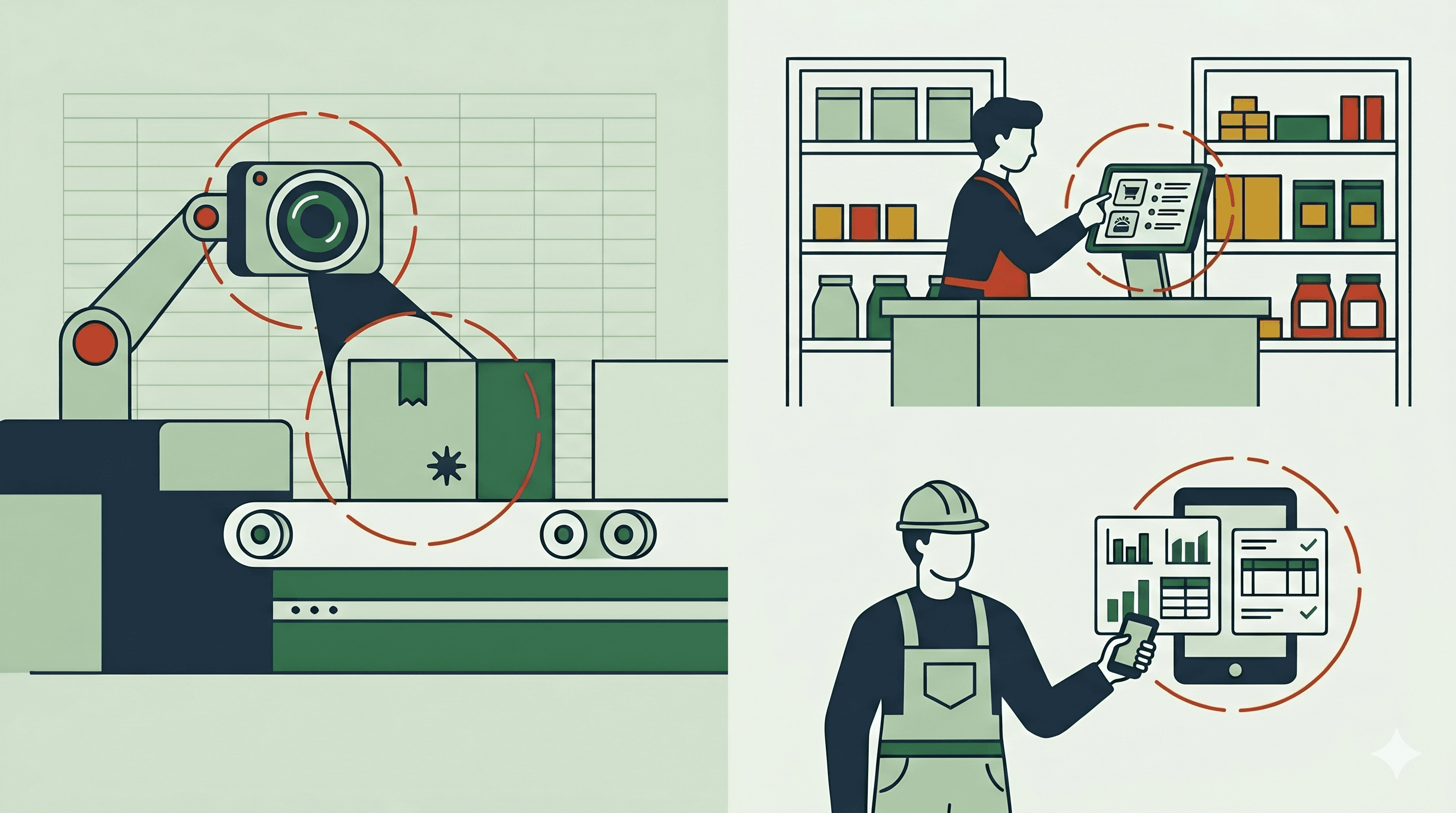 こんな業務、自動化できますのイメージイラスト